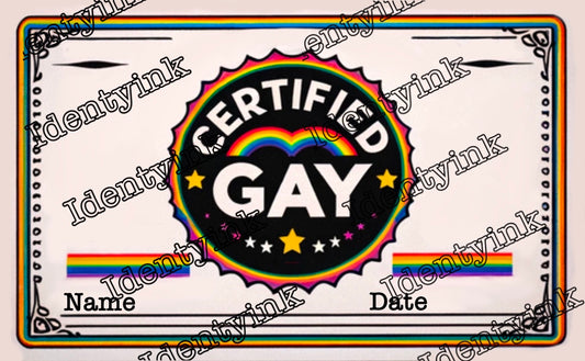 Gay Certificate, wallet ID